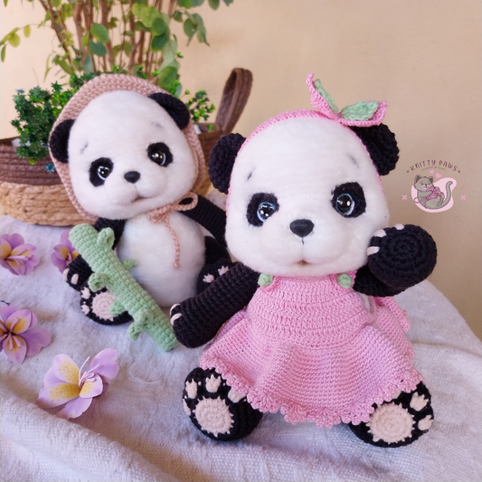 Modello pupazzo panda 2 in 1
